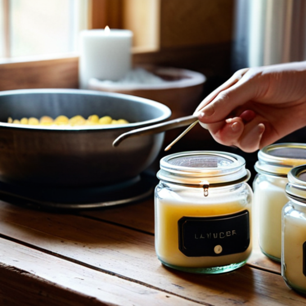 캔들 DIY 온라인 강좌 추천 - **Image Prompt 1: The Gentle Start of a Candle-Making Journey**
    A warm, inviting close-up shot o...