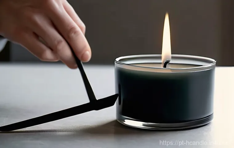 캔들 윅 길이 조절법 - Prompt 1: The Art of a Perfect Flame**