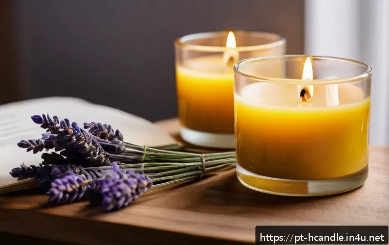 캔들 심지 종류 비교 - 5 cm before placing it into a glass candle container filled with creamy soy wax. Around the workstat...